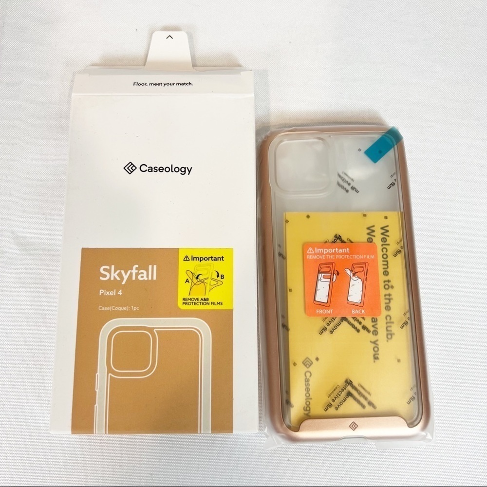 NEW Caseology Pixel 4 Cell Phone Case Cover Rose Gold